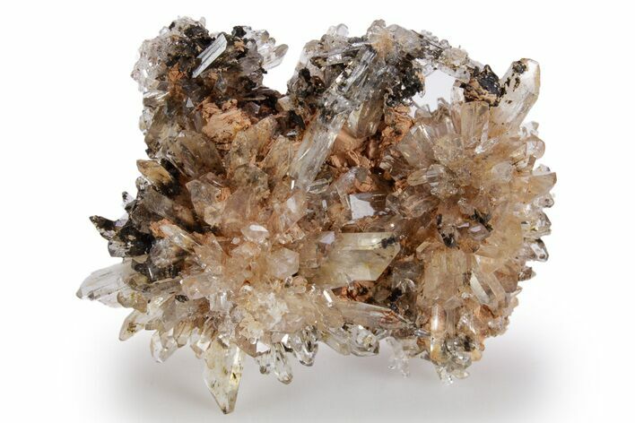 Sparkling Orange Creedite Crystal Cluster - Durango, Mexico #360611